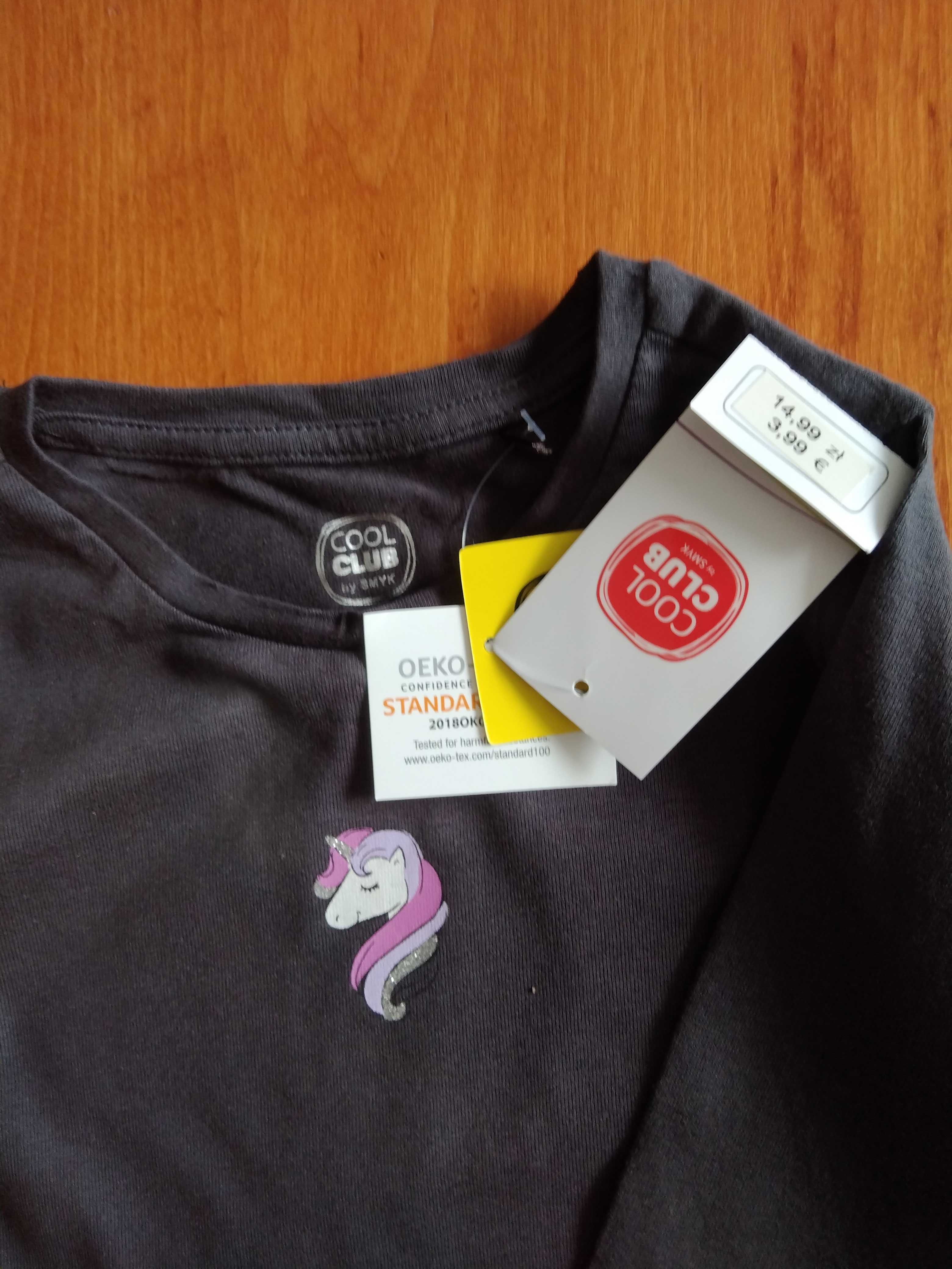 T-shirt dziewczęcy Jednorożec r.92 Cool Club