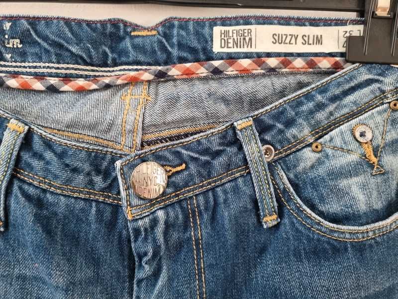 Oryginalne jeansy Tommy Hilfiger Suzzy Slim biodrówki W27 L32