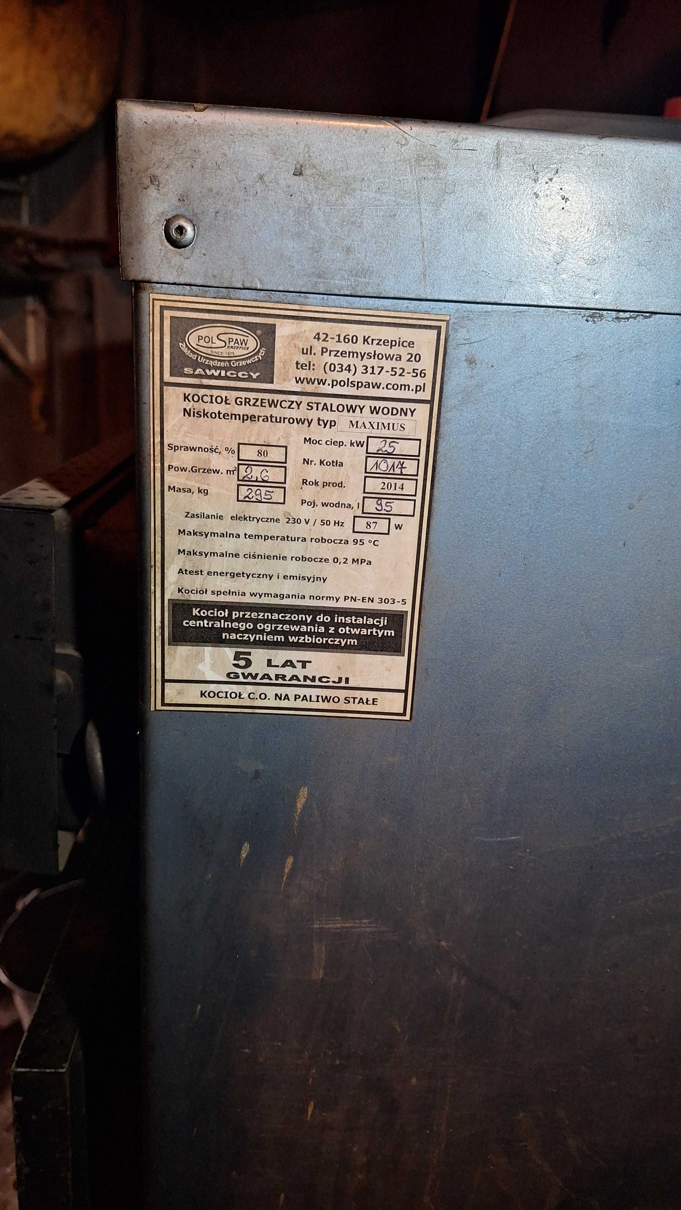Piec zasypowy kopciuch PolSpaw