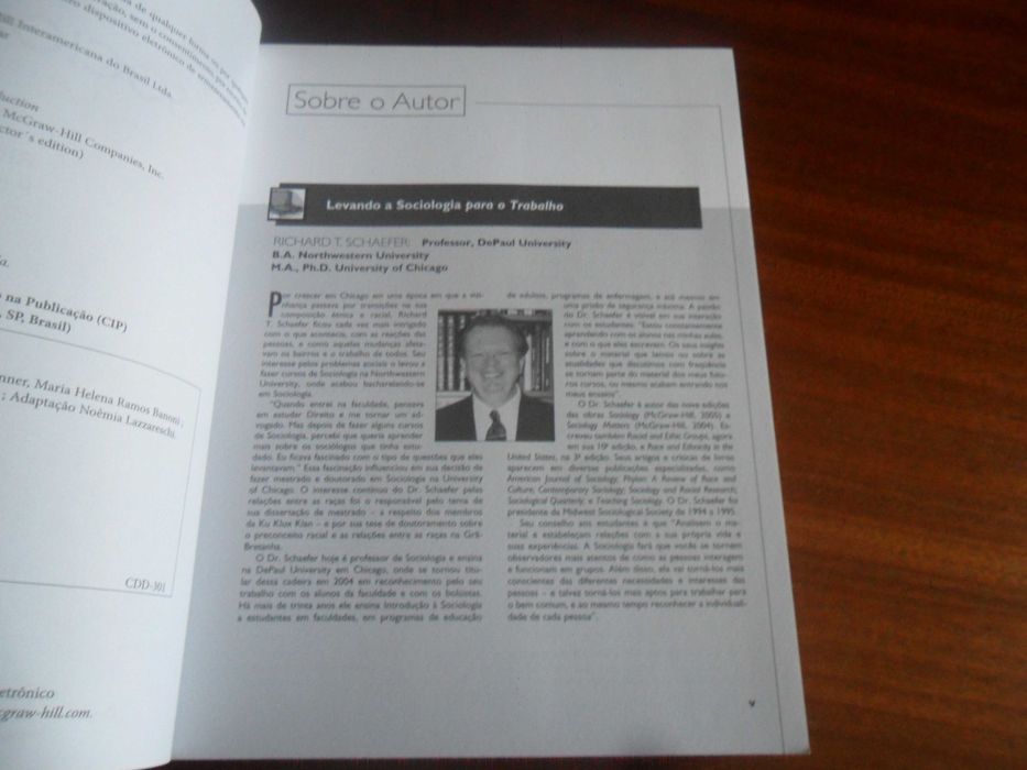 "SOCIOLOGIA" de Richard T. Schaefer - 6ª Edição de 2006