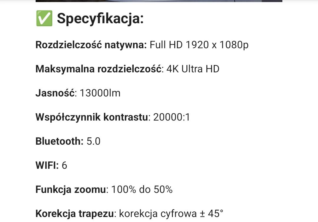Rzutnik projektor