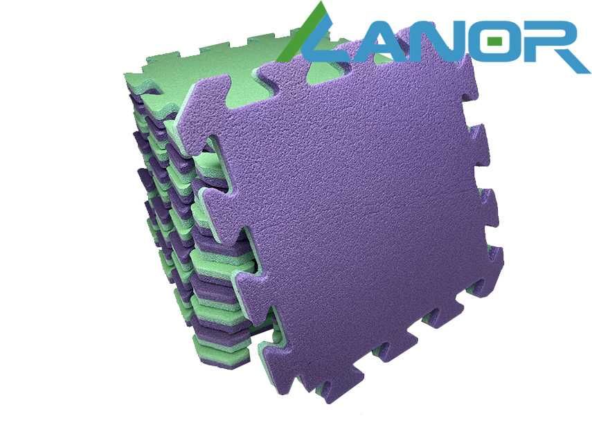 Развивающий детский коврик Мат 50*50*2см Модульный на пол Мягкий пазл