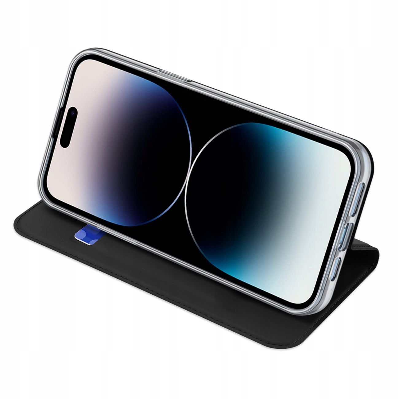 Case Skórzane Etui Z Klapką Do Iphone 15 Pro Max