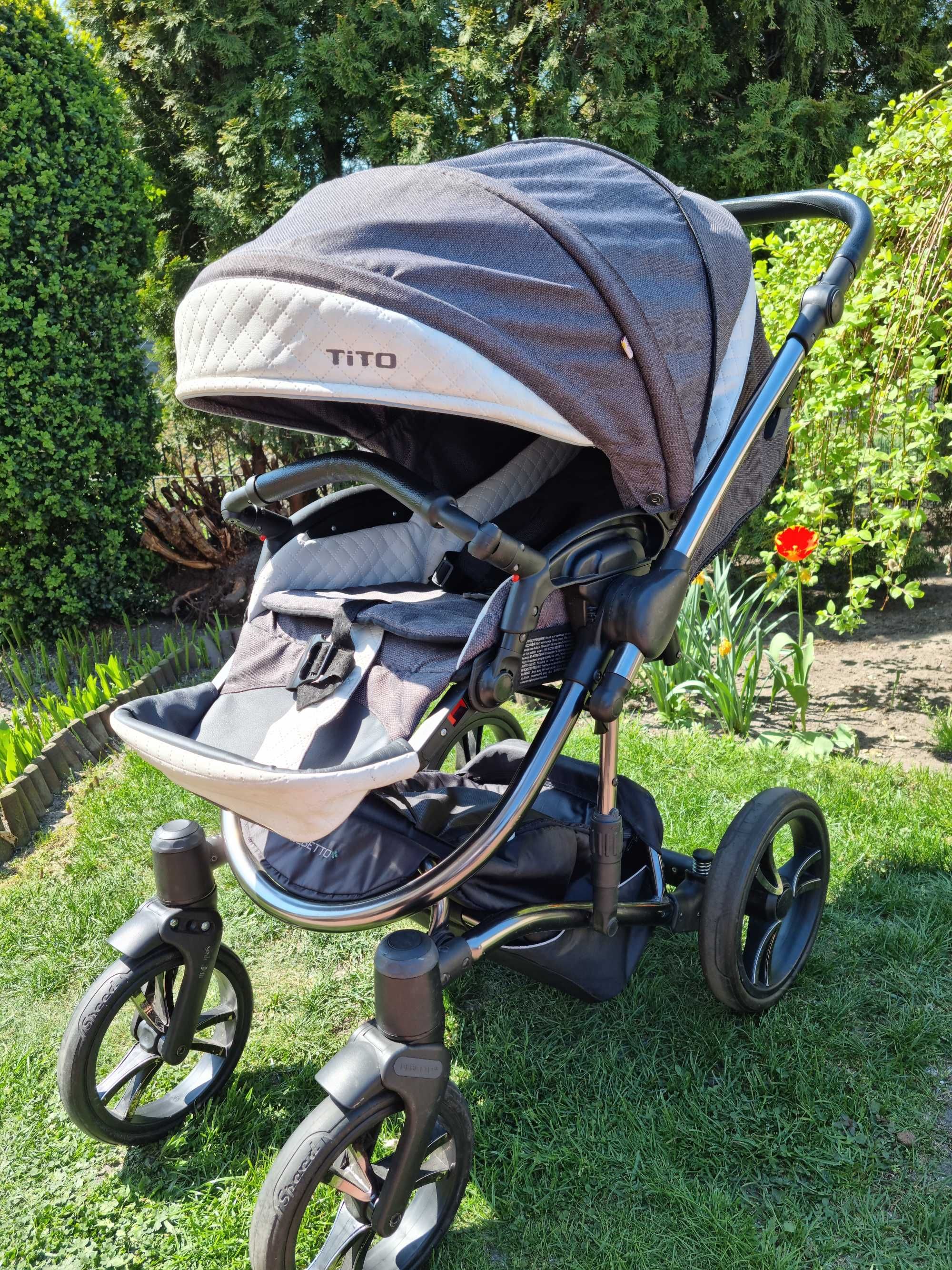 Wózek 2w1 Bebetto Tito Premium Class