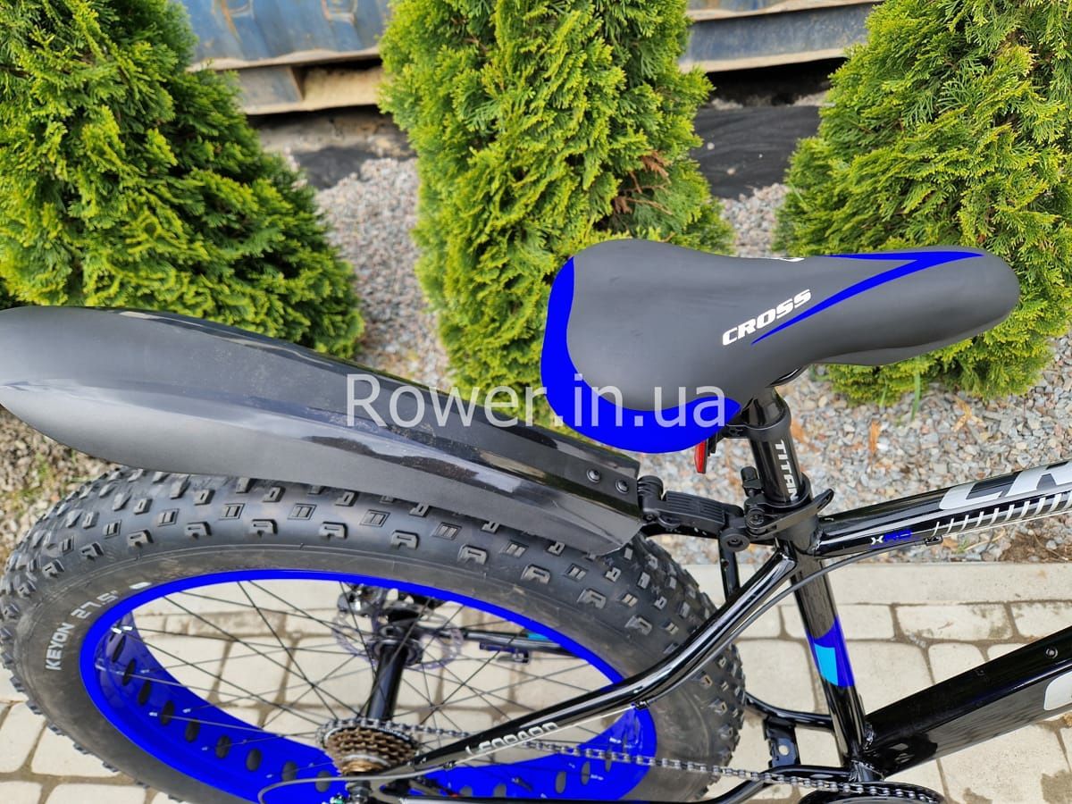 Акція! Велосипед фетбайк Cross Leopard 27.5х4.5" 2024 Рама-18" black