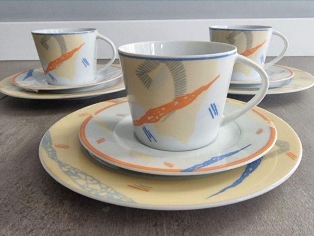 Okazja! Zestaw 9 filiżanek Lubiana porcelana