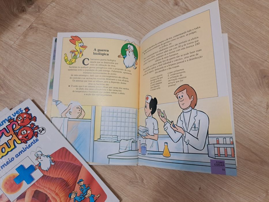 Coleção de Livros e VHS "Era uma Vez o Corpo Humano"