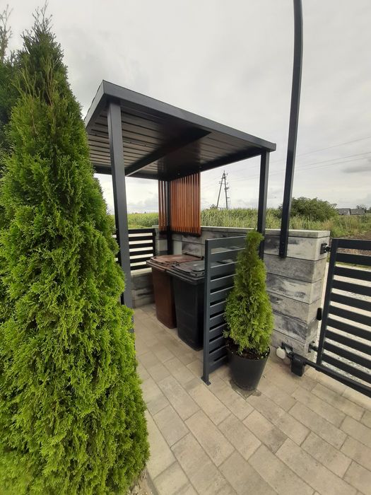 Pergola tarasowa ocynkowana profil 100x100x3 .