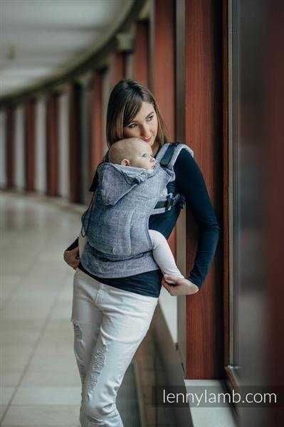 LennyLamb Nosidełko ergonomiczne Denim Blue Baby Size