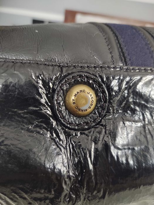 Torebka skórzana naturalna Marc Jacobs