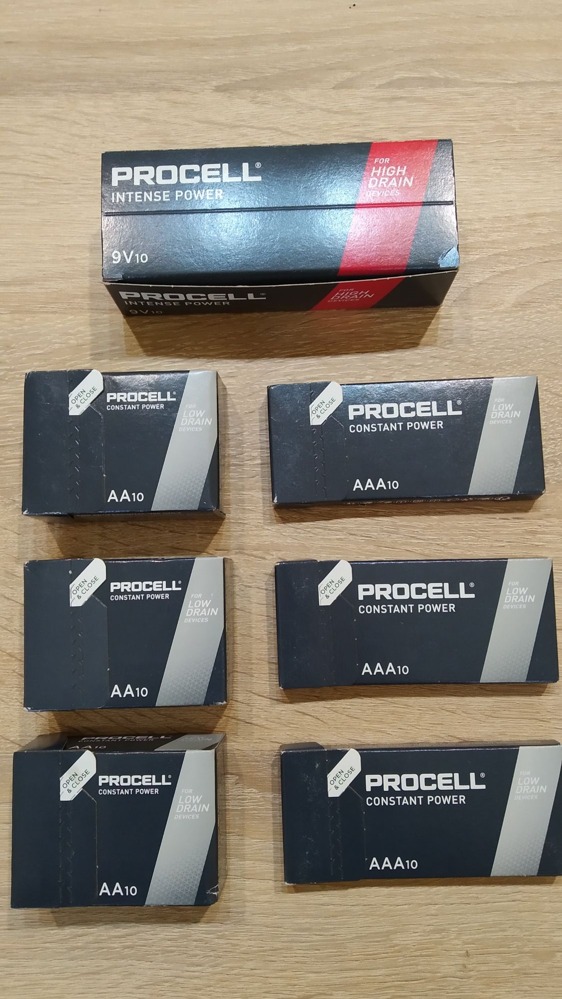 Baterie Duracell PROCELL 9V/AA/AAA. Nowe.