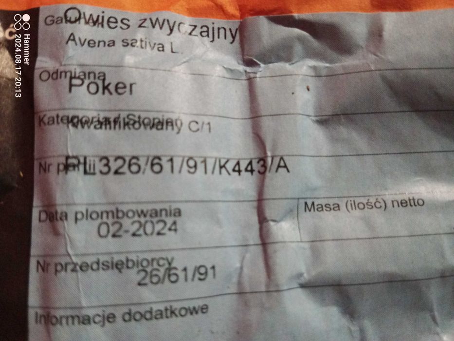 Owies Poker tegoroczny 2025 po Centrali