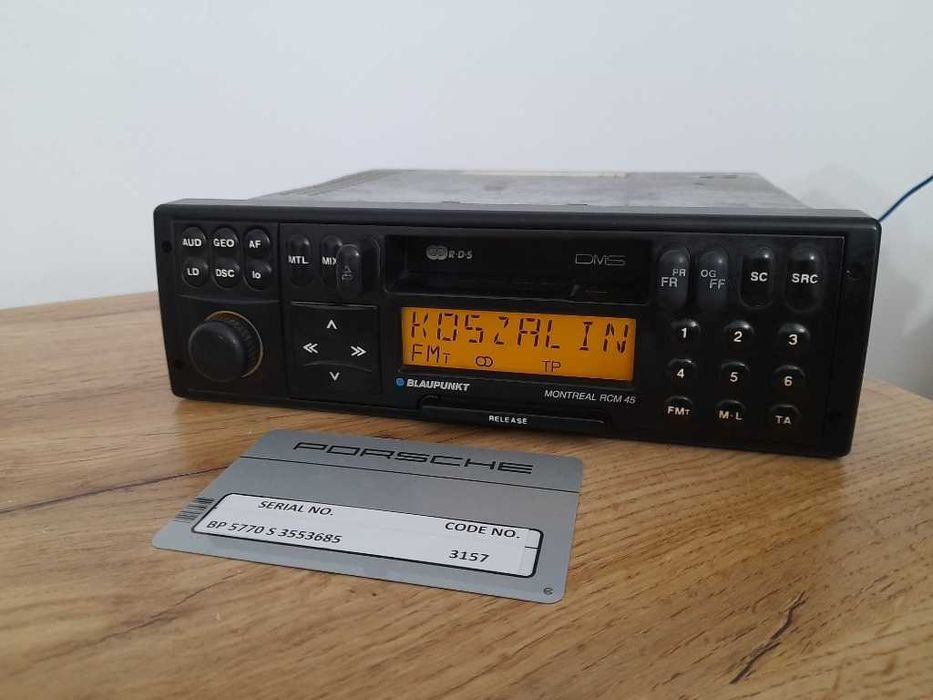 Radio PORSCHE Blaupunkt Montreal RCM45 ! Porsche 928 / 924 / 944