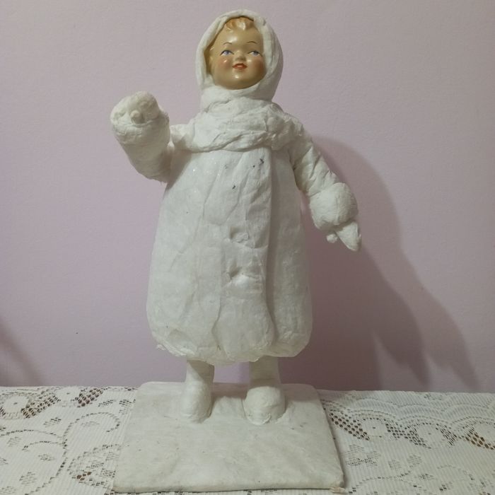 Снегурочка опилки ф-ка Победа Киев 1962г ёлочная игрушка СССР