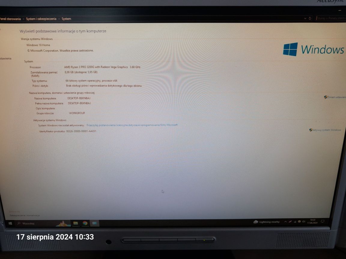 Monitor ekran NEC MMW223 2 sztuki 22 cale