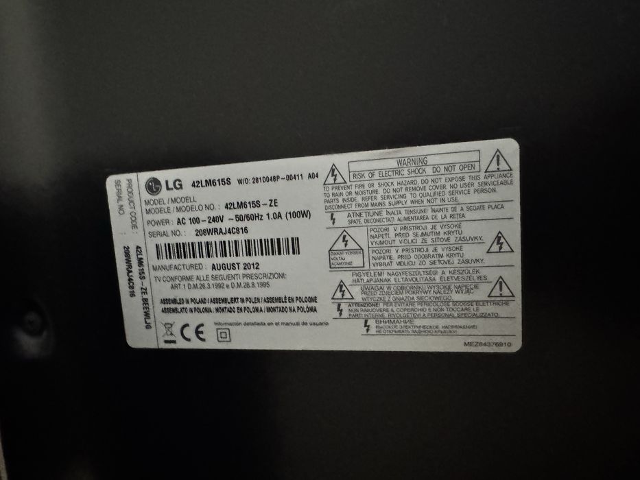 Telewizor sony 42 cale