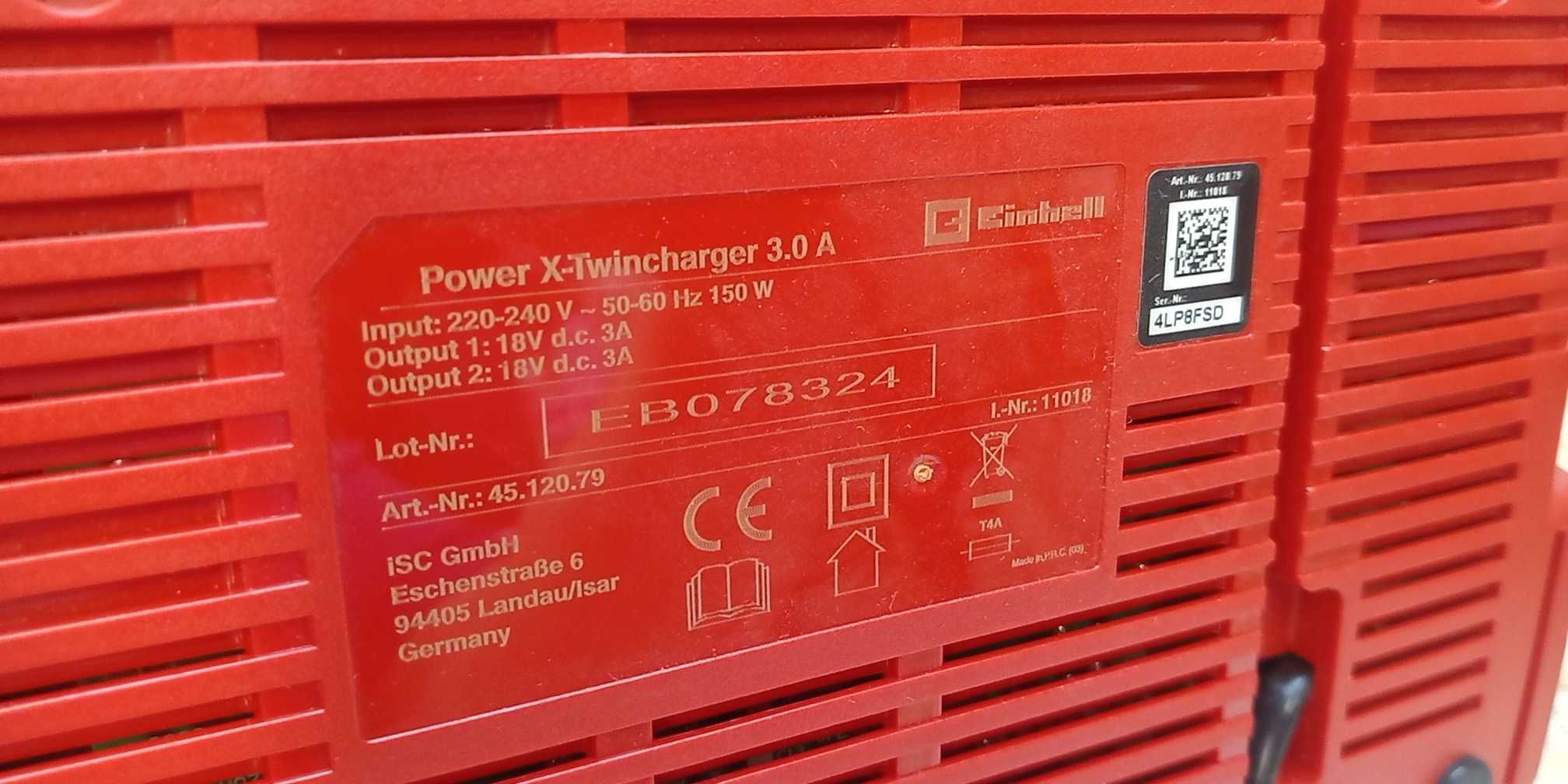 Ładowarka Einhell Power-X-Twincharger 3A 45.120.79