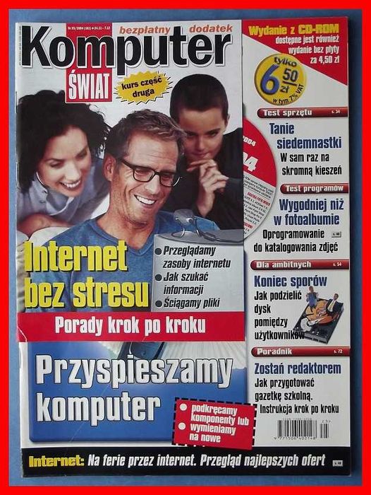 Komputer Świat 25/2004 (161) + CD - Internet bez stresu