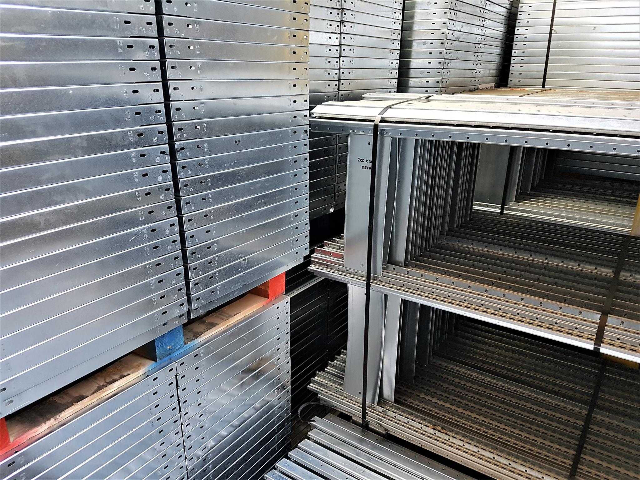 Regał Metalowy 64x185x400/12p Magazynowy Półka Garaż Piwnica Warsztat