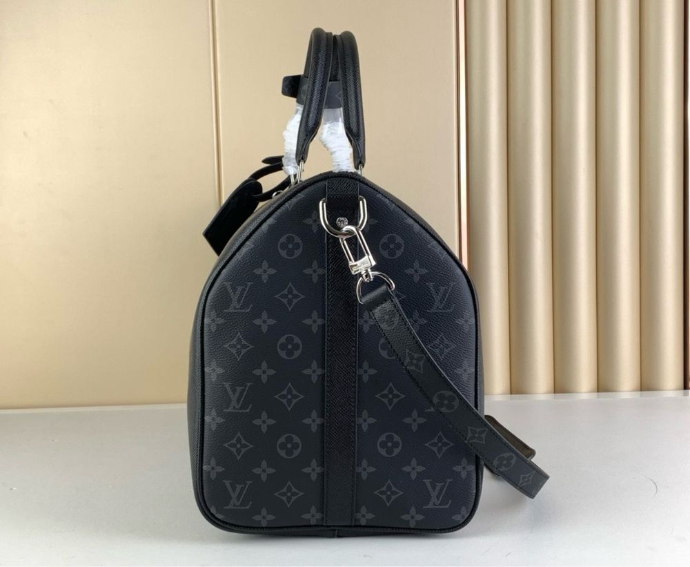 Louis Vuitton Keepall сумка мужская спортивная дорожная кожаная