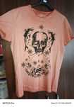 Koszulka Ombre M T-Shirt czaszka nadruk