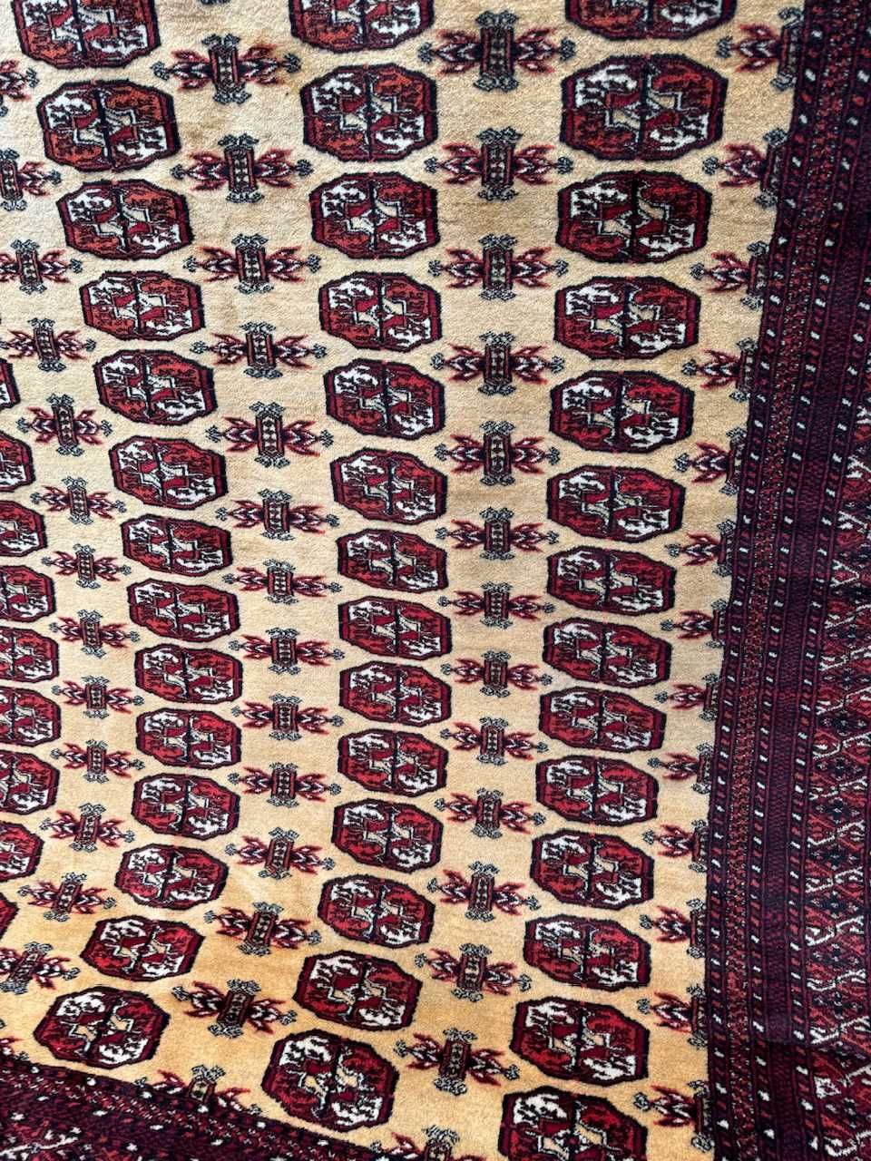 Dywan kaszmirowy Pakistan Buchara wzór ART DECO 285x190 galeria 12 tyś