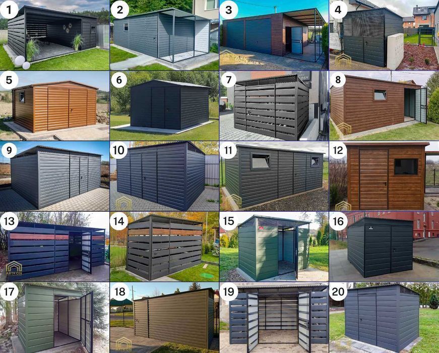 Zabudowa koszy i kontenerów na śmieci | Wiata | Altana śmietnikowa