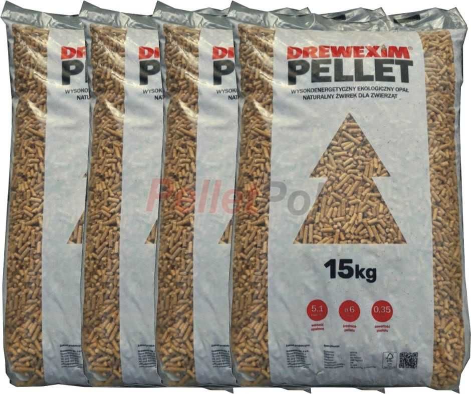 Pellet Drewexim 6 mm - sosna - wysyłka cały kraj!