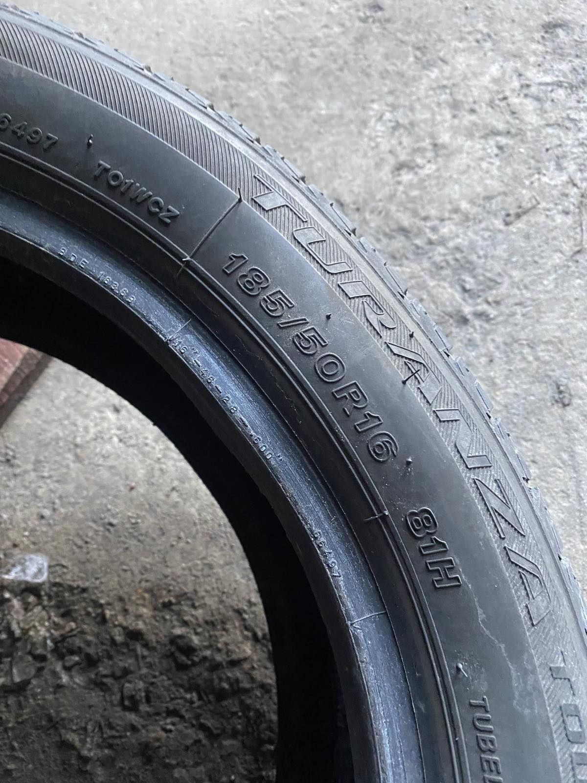 185.50.16 Bridgestone 4шт лето БУ склад шины резина из Европы 50 R16