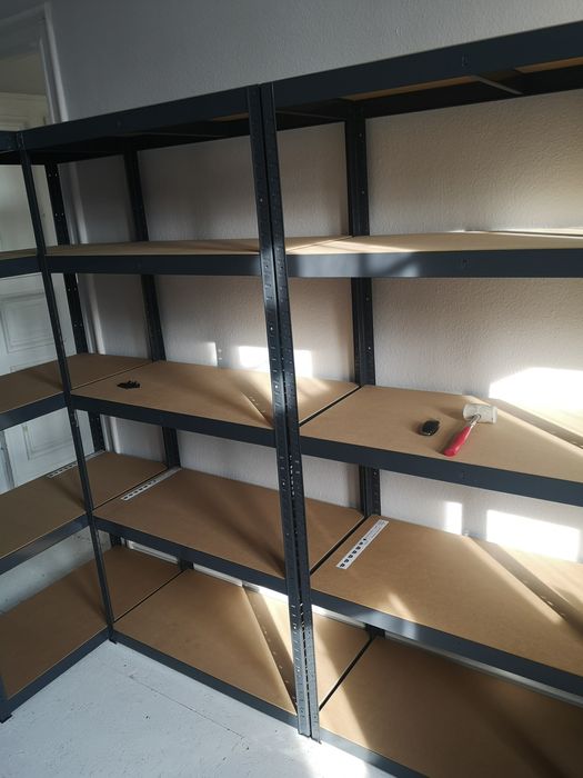 Regał Magazynowy Zatrzaskowy, Grafitowy 180x90x45 cm 5P /265 kg