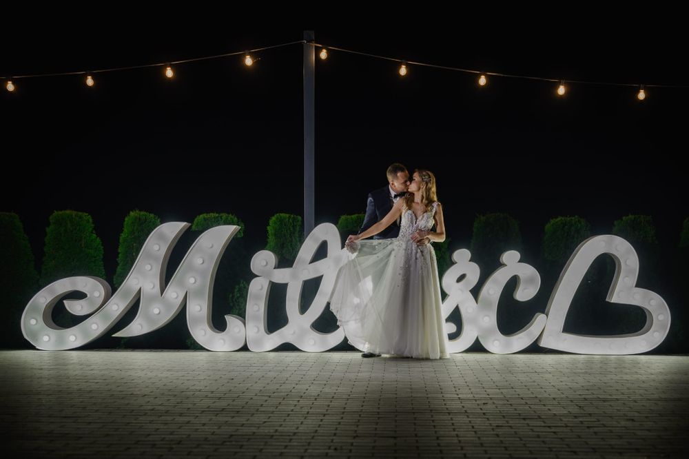 Napis Miłość Love Fotobudka