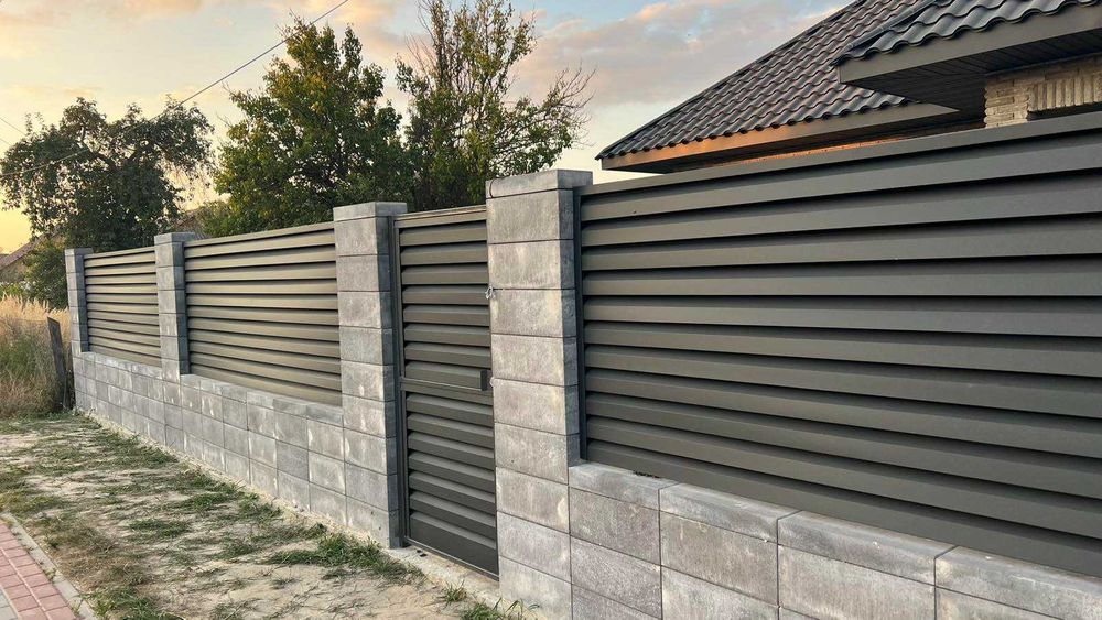 Паркан Ранчо, Жалюзі, Горизонт, Планкер. Забор. Ламелі