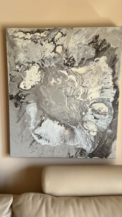 Tela acrilica abstrata 60x70 cm