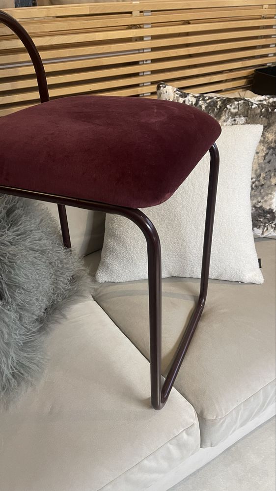 LUSTRO od AYTM - Angui oval mirror - nowe! Bordowe