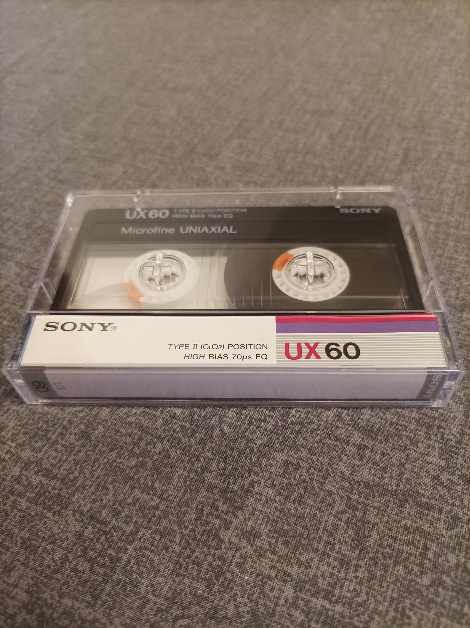 Kaseta SONY UX 60 UNIAXIAL Chrom 1986 r - Nowa rozpakowana OKAZJA