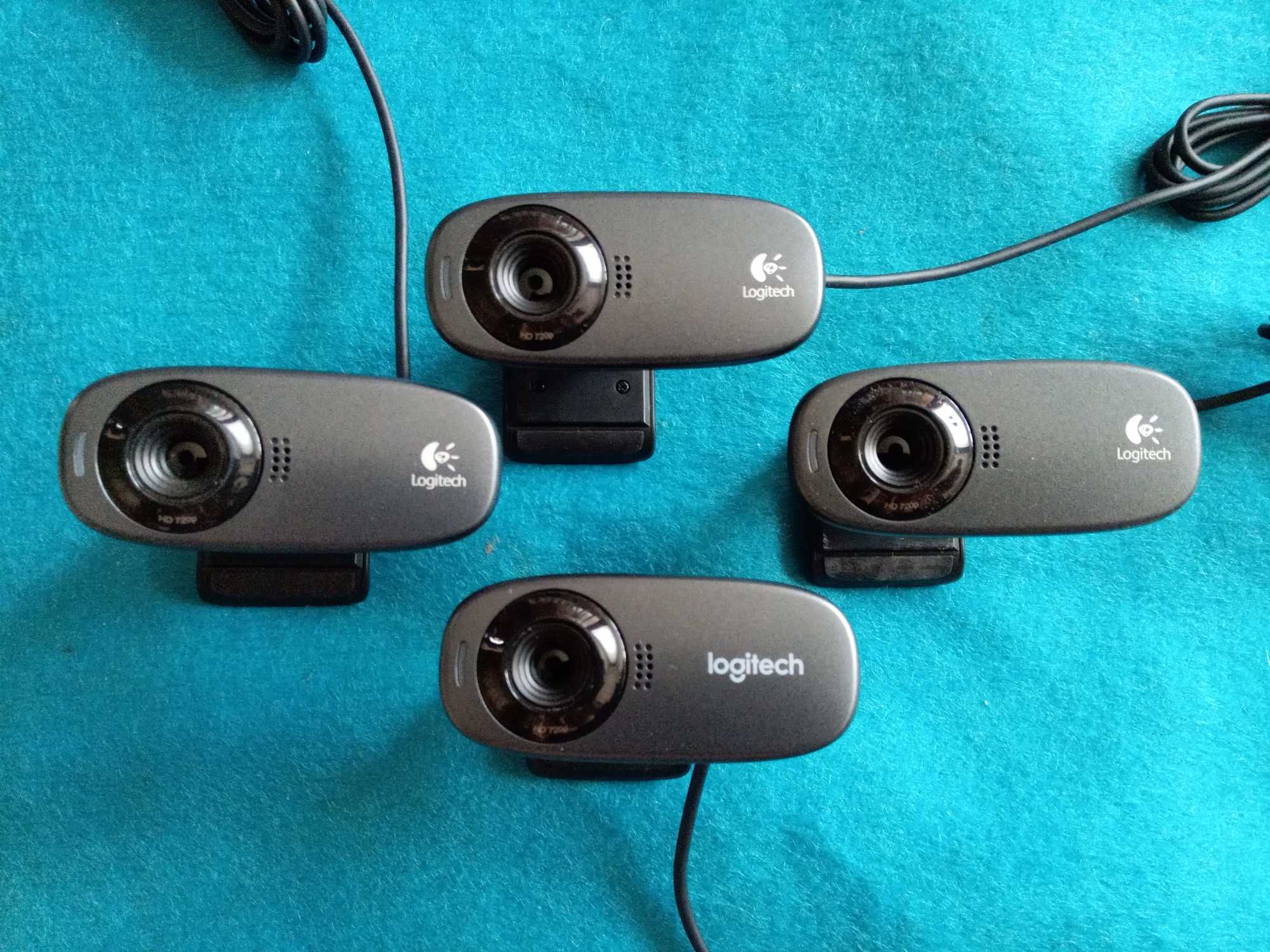 Фирменная USB веб-камера Logitech C310 с креплением и микрофоном