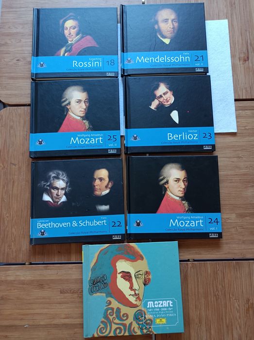 Lote de 7 Livros + 7 CDs * Música Clássica