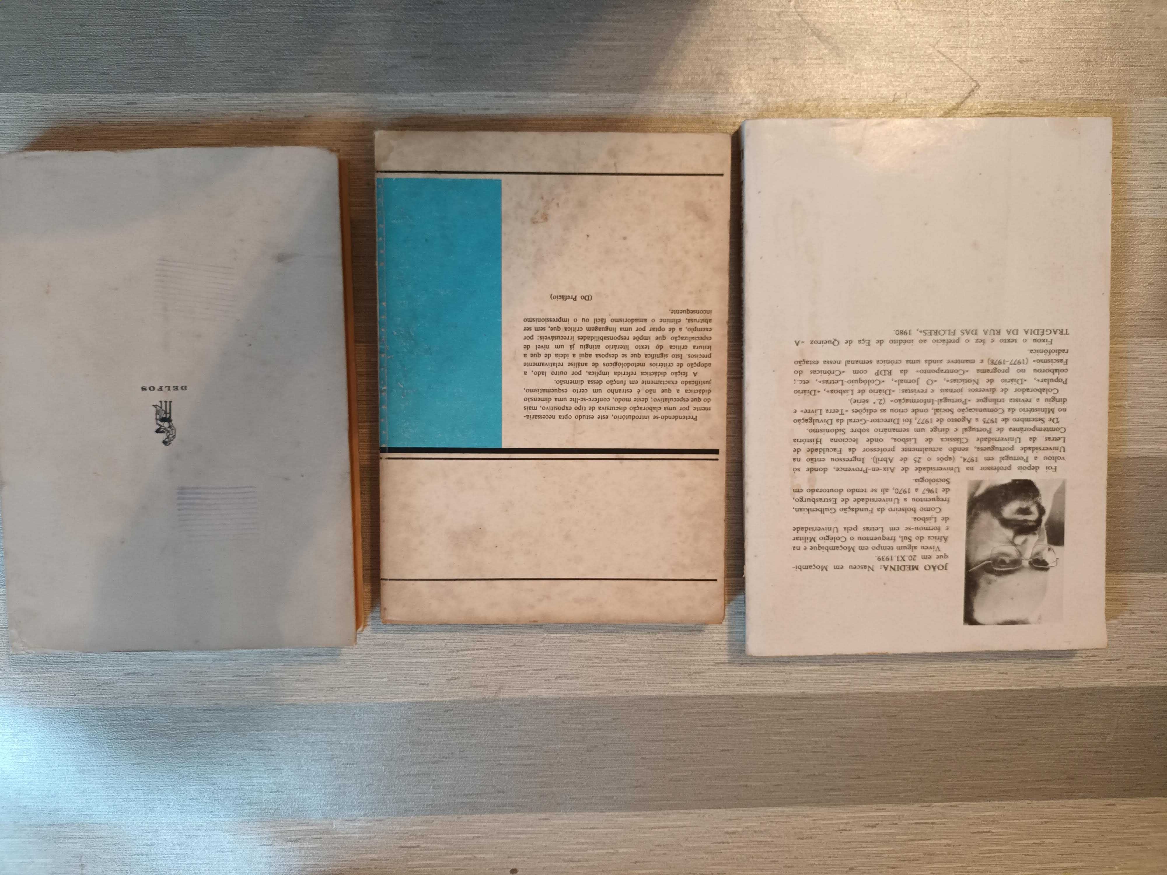 Livros obra Eça de Queiroz e Cesário Verde