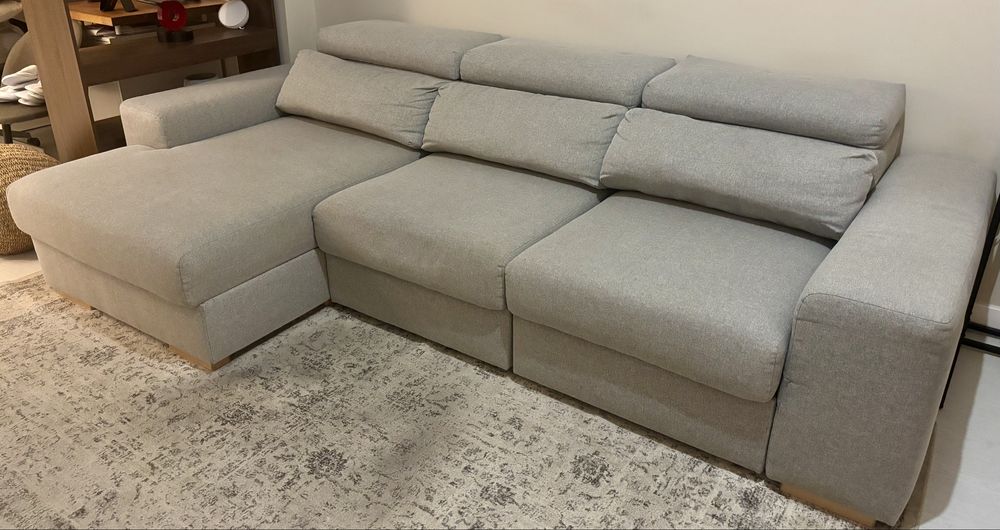 Sofá 3 lugares com chaise longue - ISTABY - IKEA