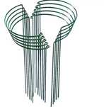 Podpory do hortensji metalowe zielone 60 cm 8 sztuk
