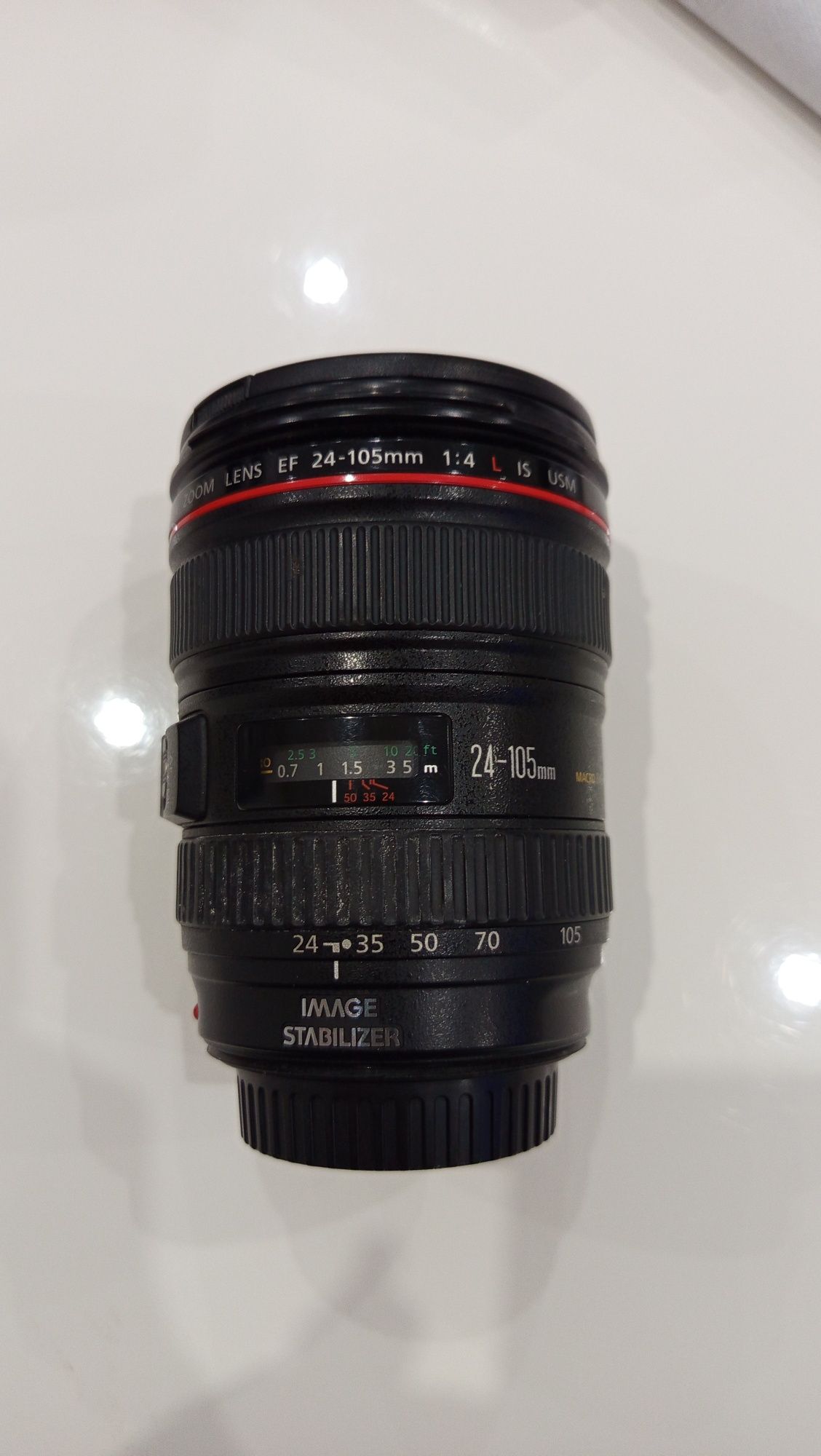 Lente Canon 24-105 com avaria