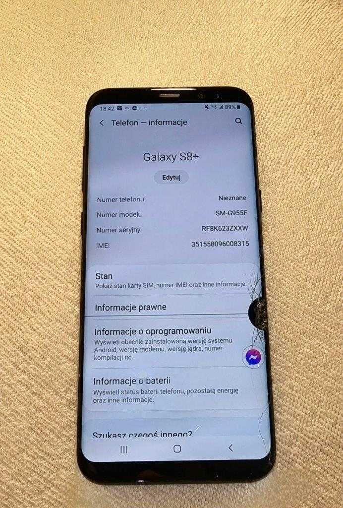 Samsung Galaxy s8+ używany