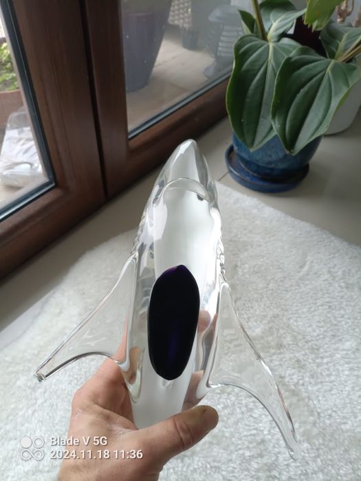 Rekin ryba Murano szklana figurka szkło artystyczne