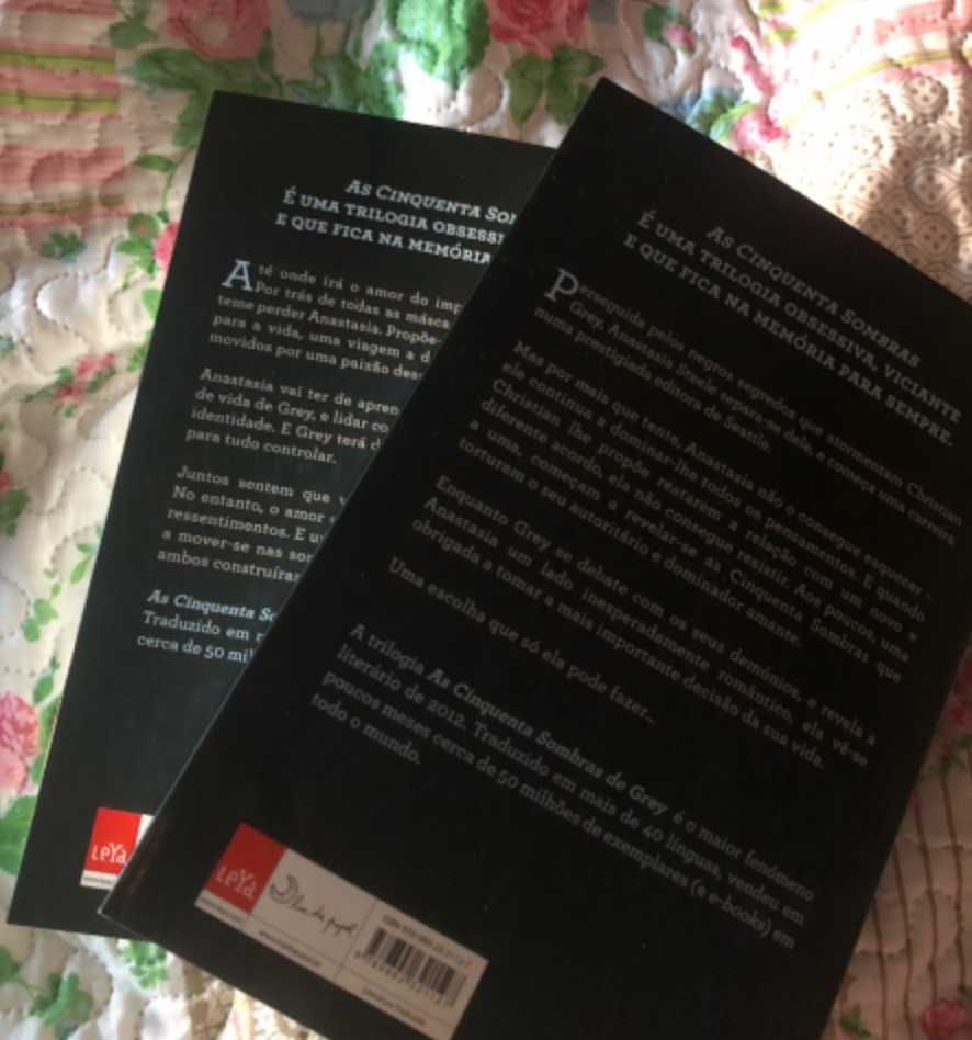 As cinquenta sombras - Mais negras (2) & Livre (3) de E. L. James