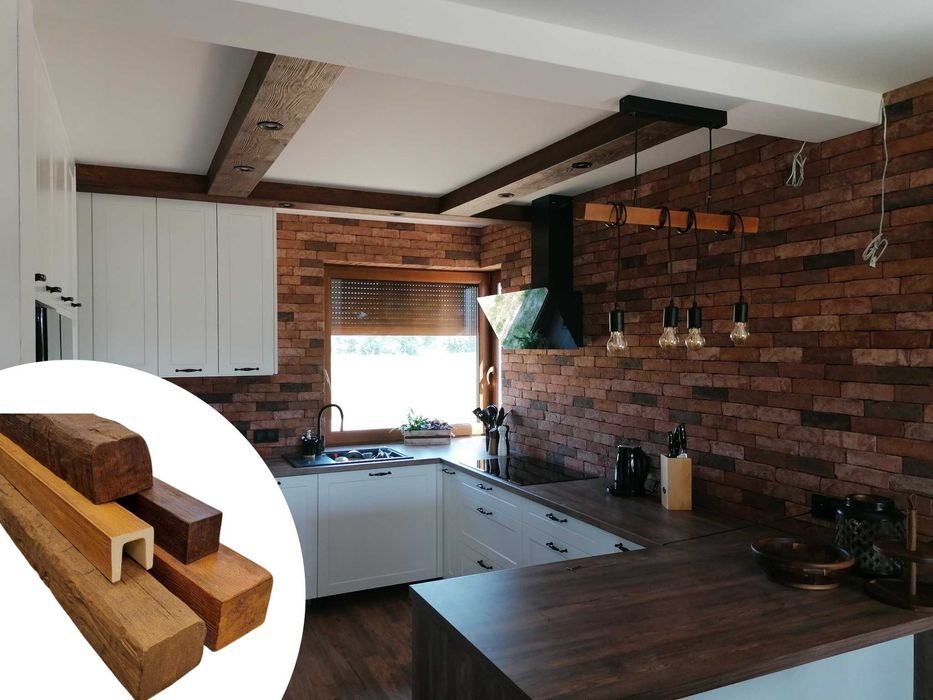 Belka Rustykalna/Modern Dekoracyjna Drewno Imitacja Drewna