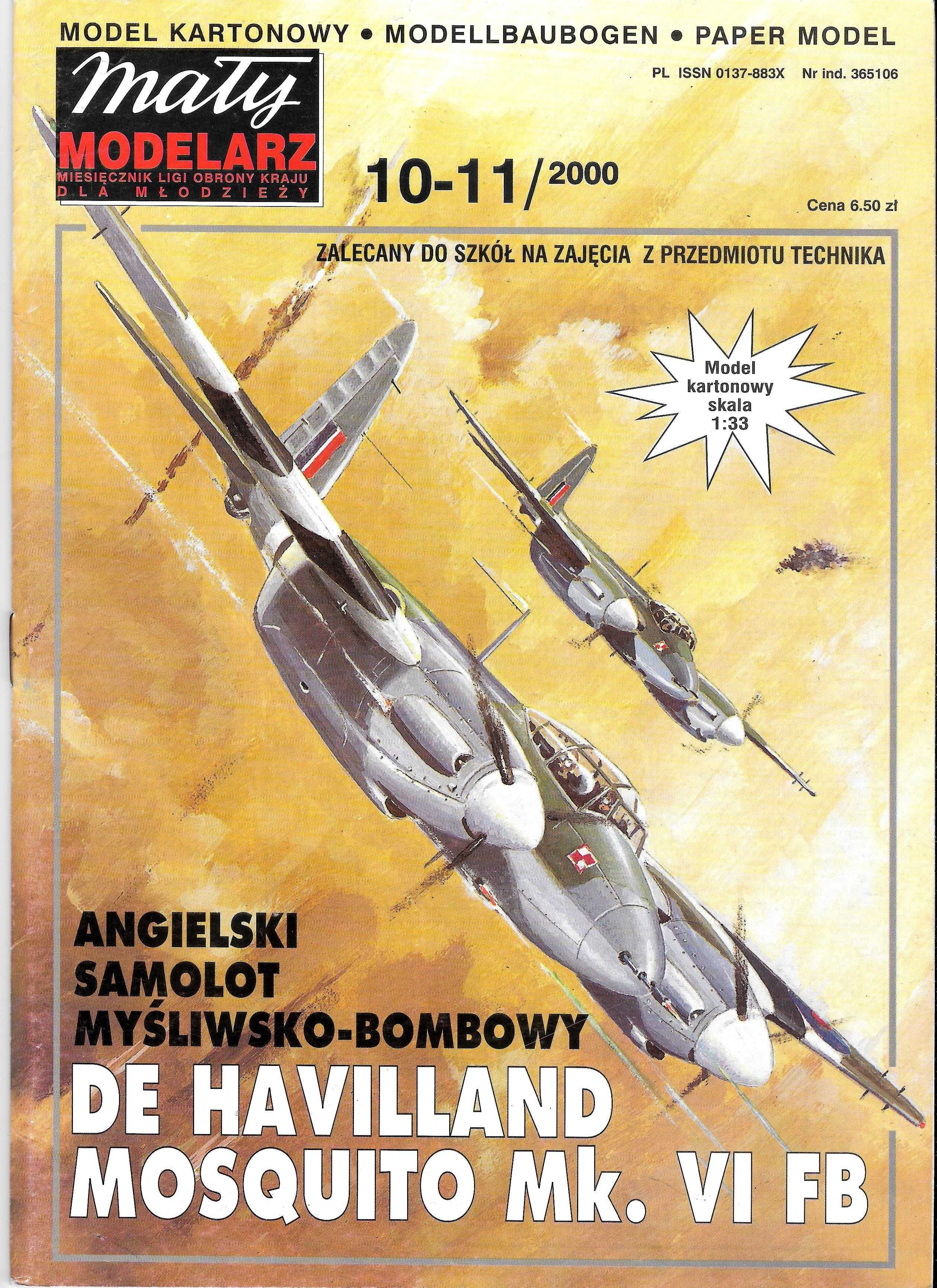 Mały Modelarz 10-11_2000 MOSQUITO model 1:33