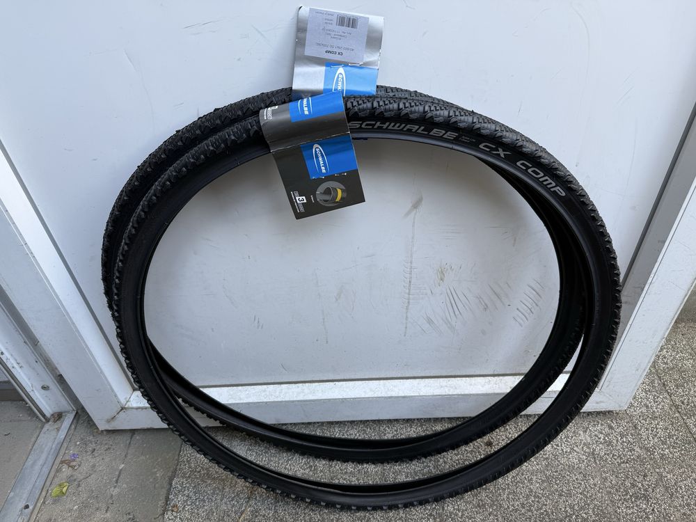 Dwie opony Schwalbe CX Comp K-Guard 28x1.50,700x38C 40-622 drutowane