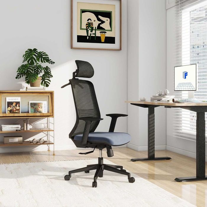 Nowy fotel ergonomiczny / krzesło biurowe / FlexiSpot BS3B !K446!