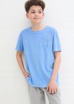 B.P.C t-shirt młodzieżowy niebieski frotte 176/182.