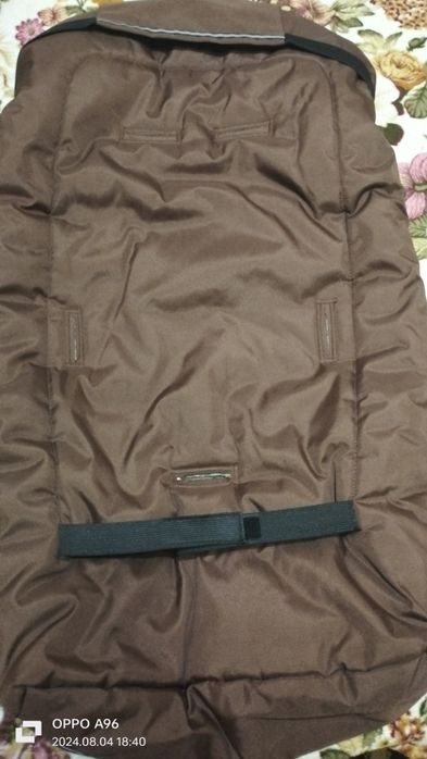 Теплий зимовий конверт в коляску, санчата на овчині